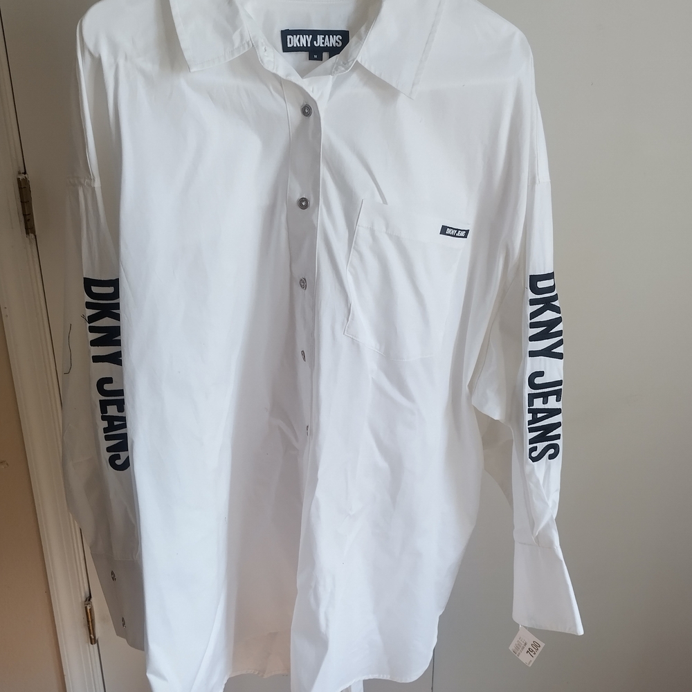 Dkny White Men's Shirt